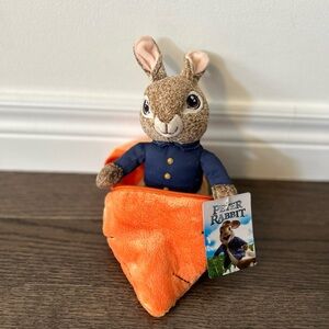 Peter Rabbit Plush stuffed animal Carrot zip up
